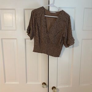 Animal print crop top